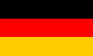 German flag as a link to the German website
